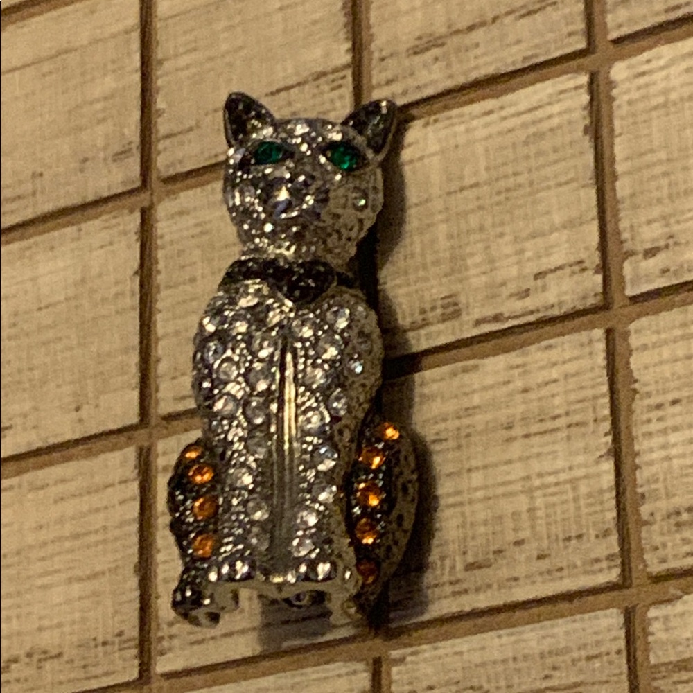 Vintage Cat Brooch - Picture 4 of 4